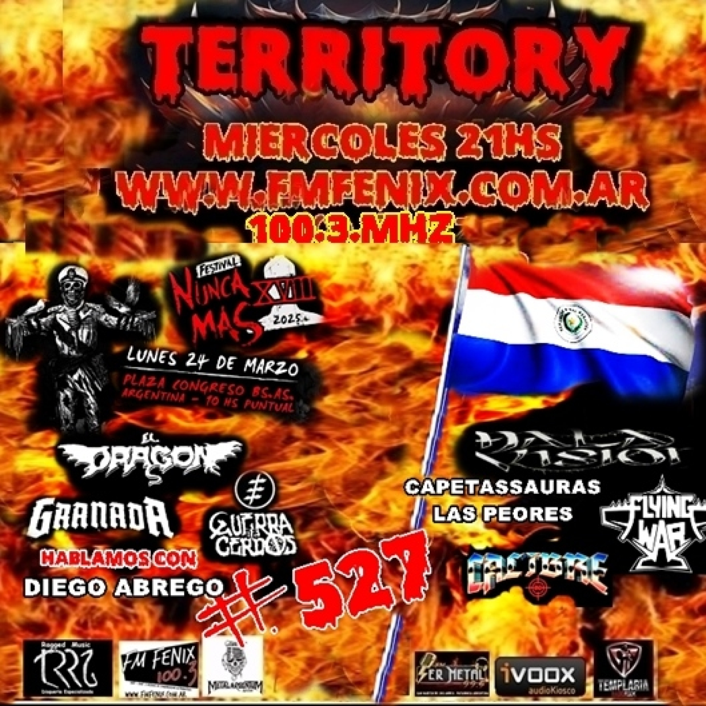 TERRITORY RADIO #527 (19-03-2025) FEST. NUNCA MAS episode artwork