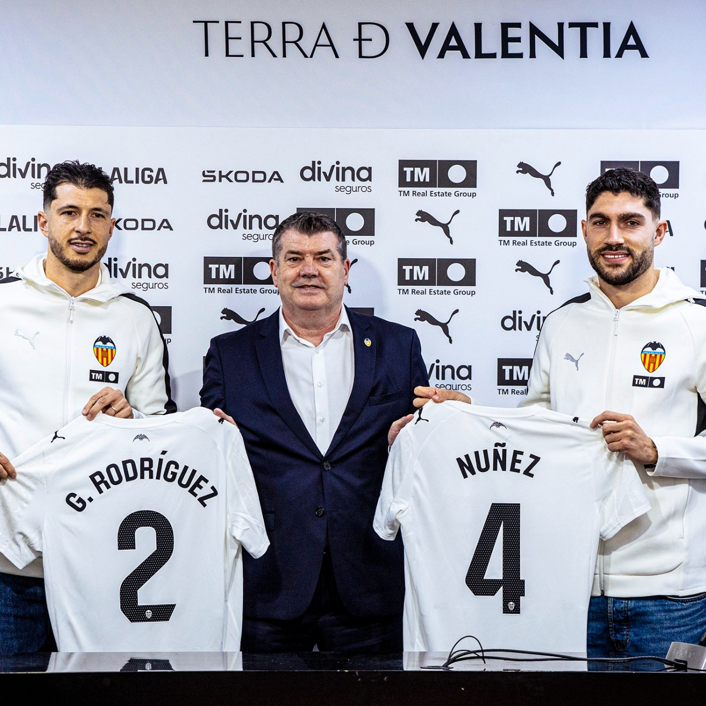 Rueda de prensa presentación Guido y Unai Núñez