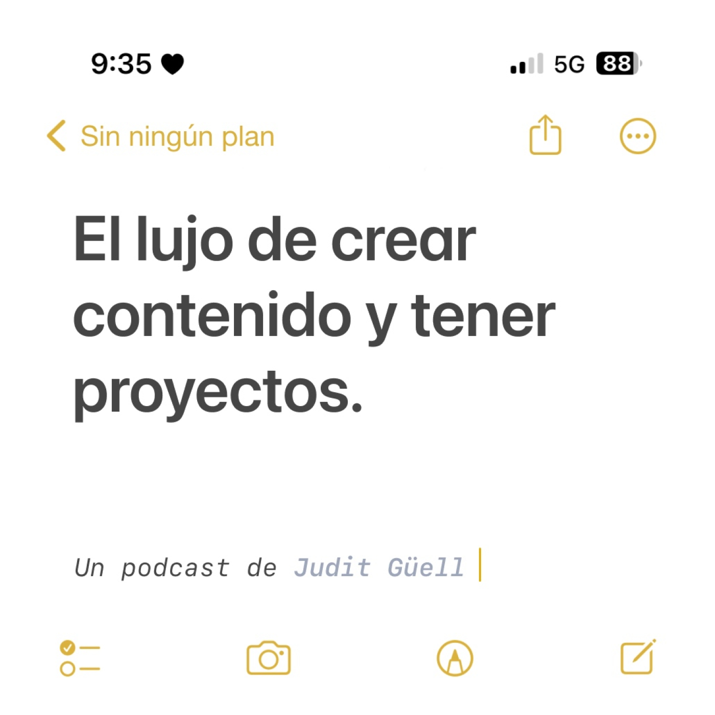 Sin ningún plan