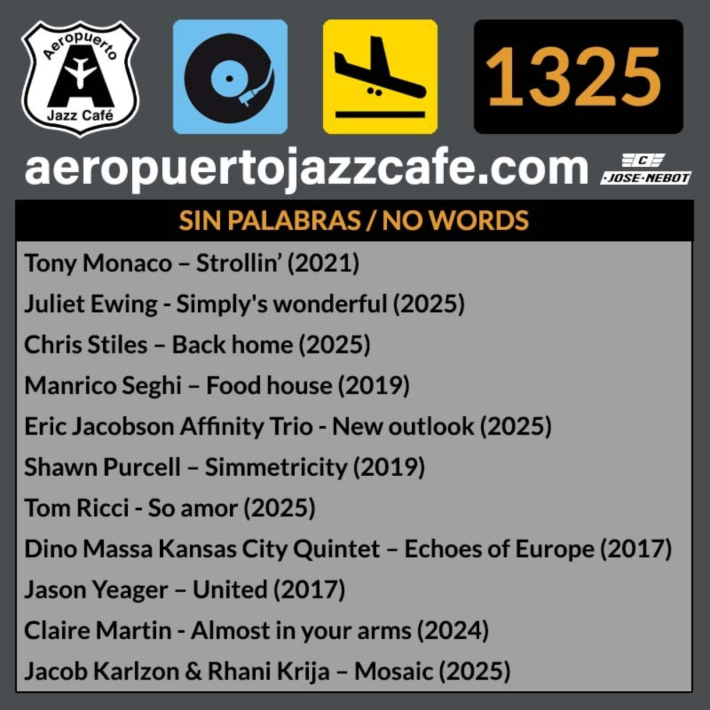 Aeropuerto Jazz Café 1325-NO WORDS episode artwork