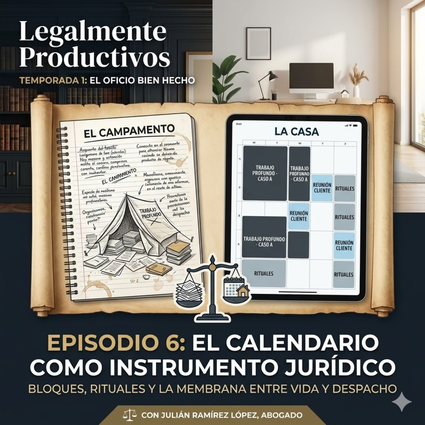 El calendario como instrumento jurídico: bloques, rituales y la membrana entre vida y despacho.