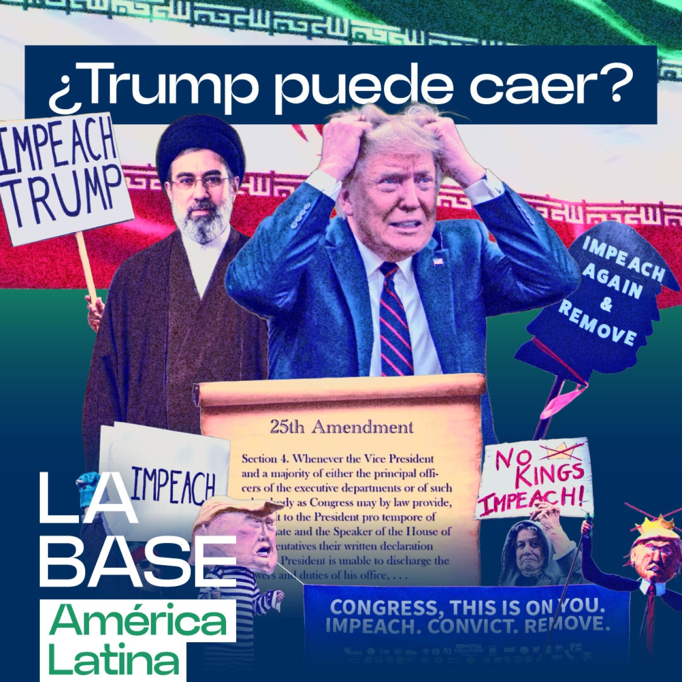 ¿Se cae Trump? Impeachment, guerra y fractura del bloque MAGA | La BaseLatam 1x166 episode artwork