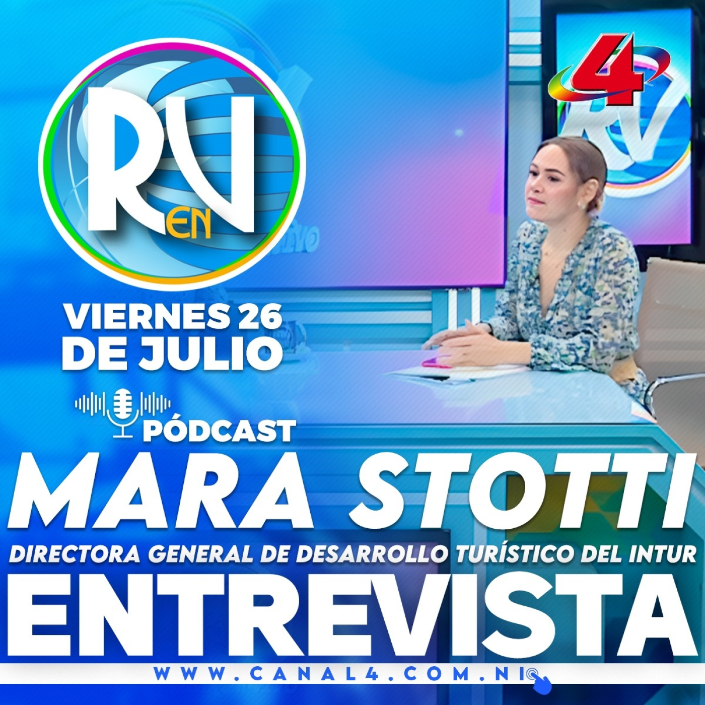 Mara Stotti, directora general de desarrollo turístico de INTUR en la Revista En Vivo – 26 de julio del 2024 episode artwork