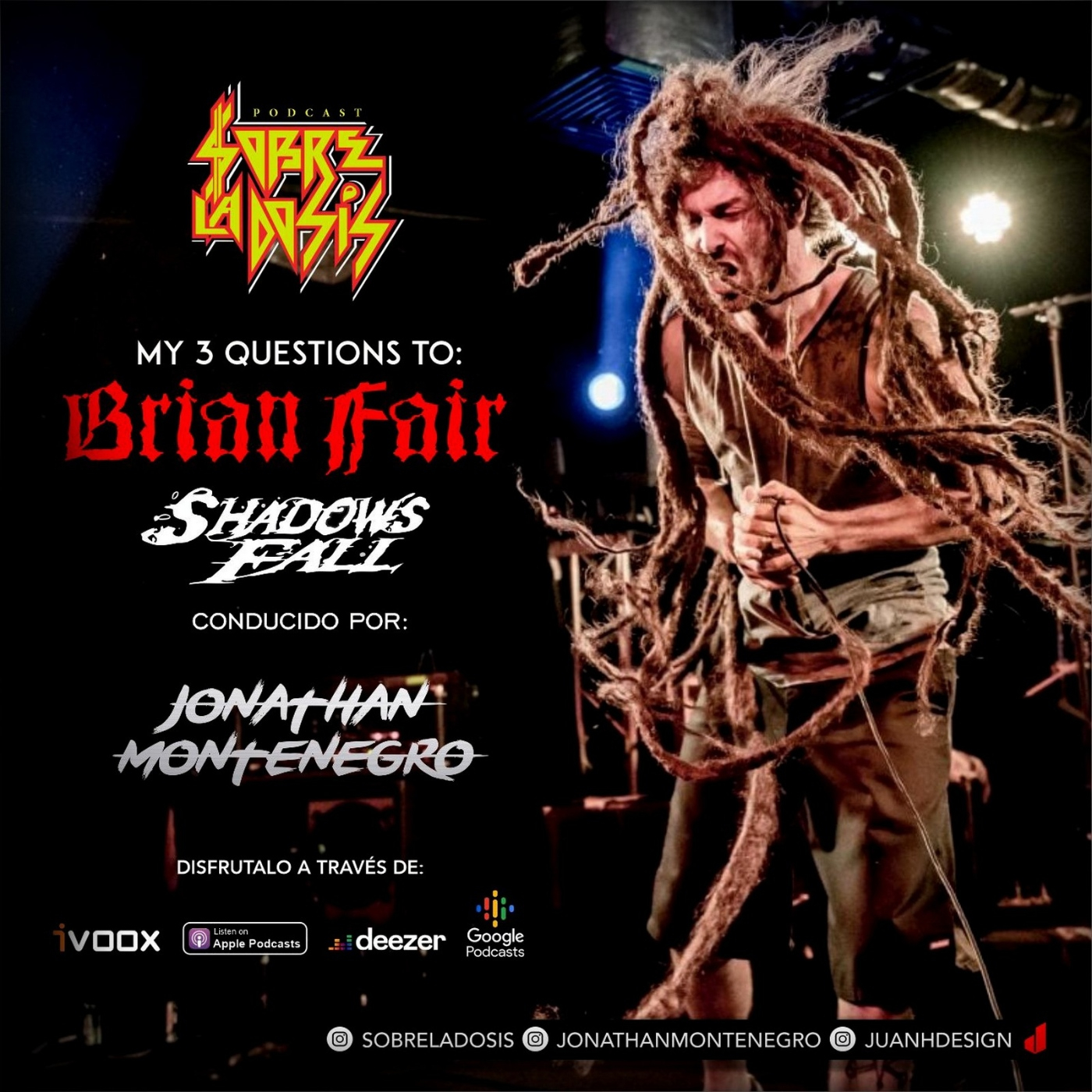 My 3 Questions To: Brian Fair (Shadows Fall) episode artwork