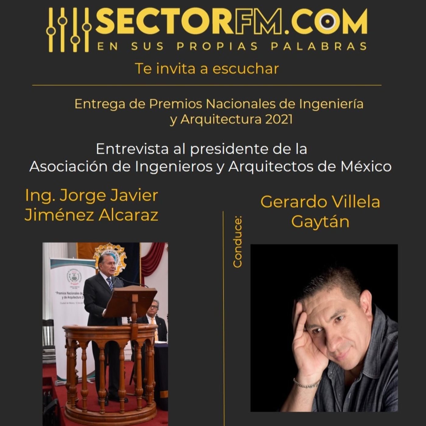 Entrega de los Premios Nacionales de Ingeniería y Arquitectura 2021 con el ing Javier Jiménez 17 de abril 2023 episode artwork