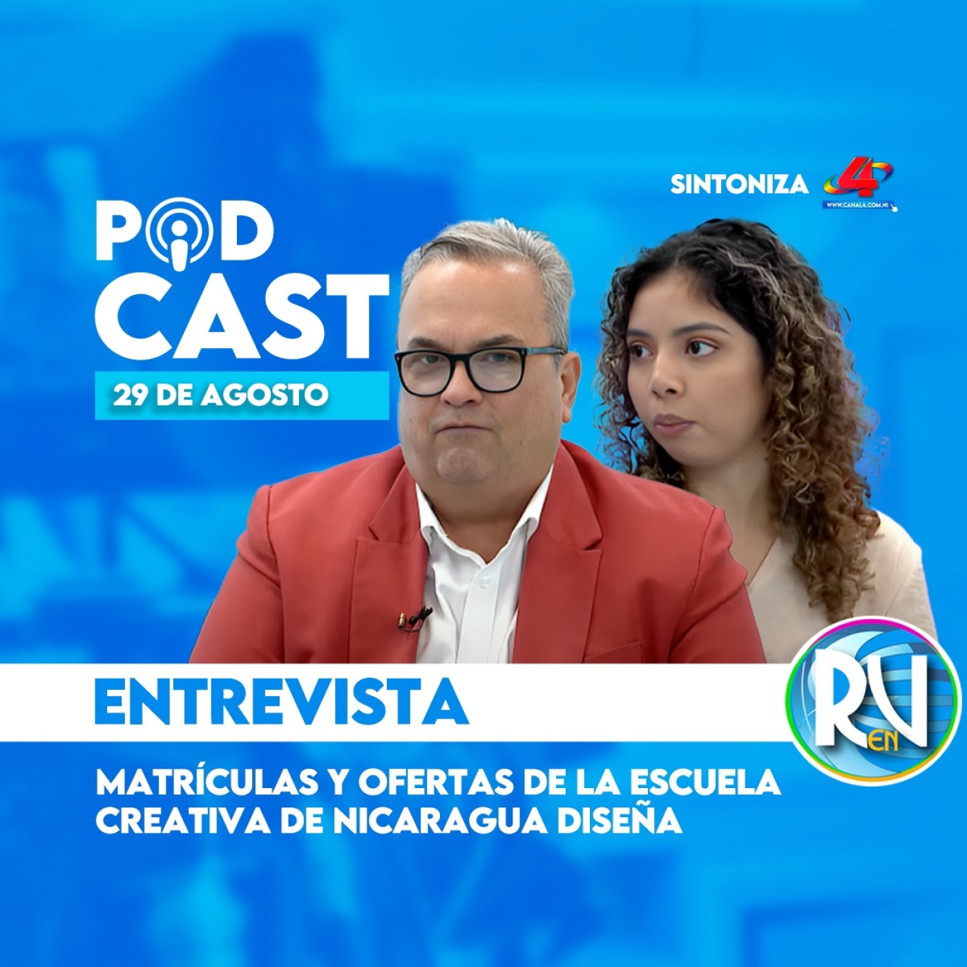Ofertas disponibles de la Escuela Creativa de Nicaragua Diseña| Revista en Vivo 29 de agosto de 2025 episode artwork