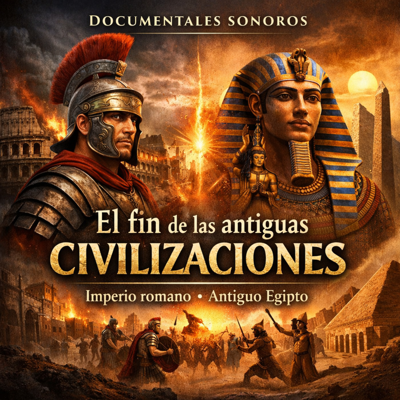 El fin de las antiguas civilizaciones: Imperio romano · Antiguo Egipto