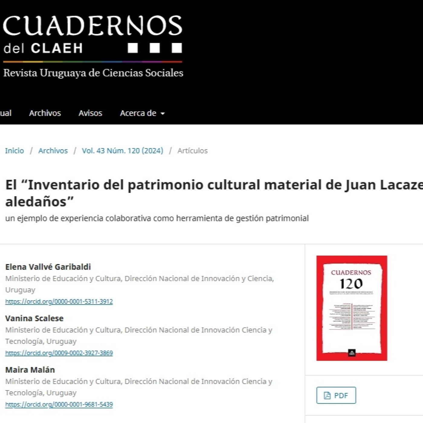 PENSANDO EL PATRIMONIO