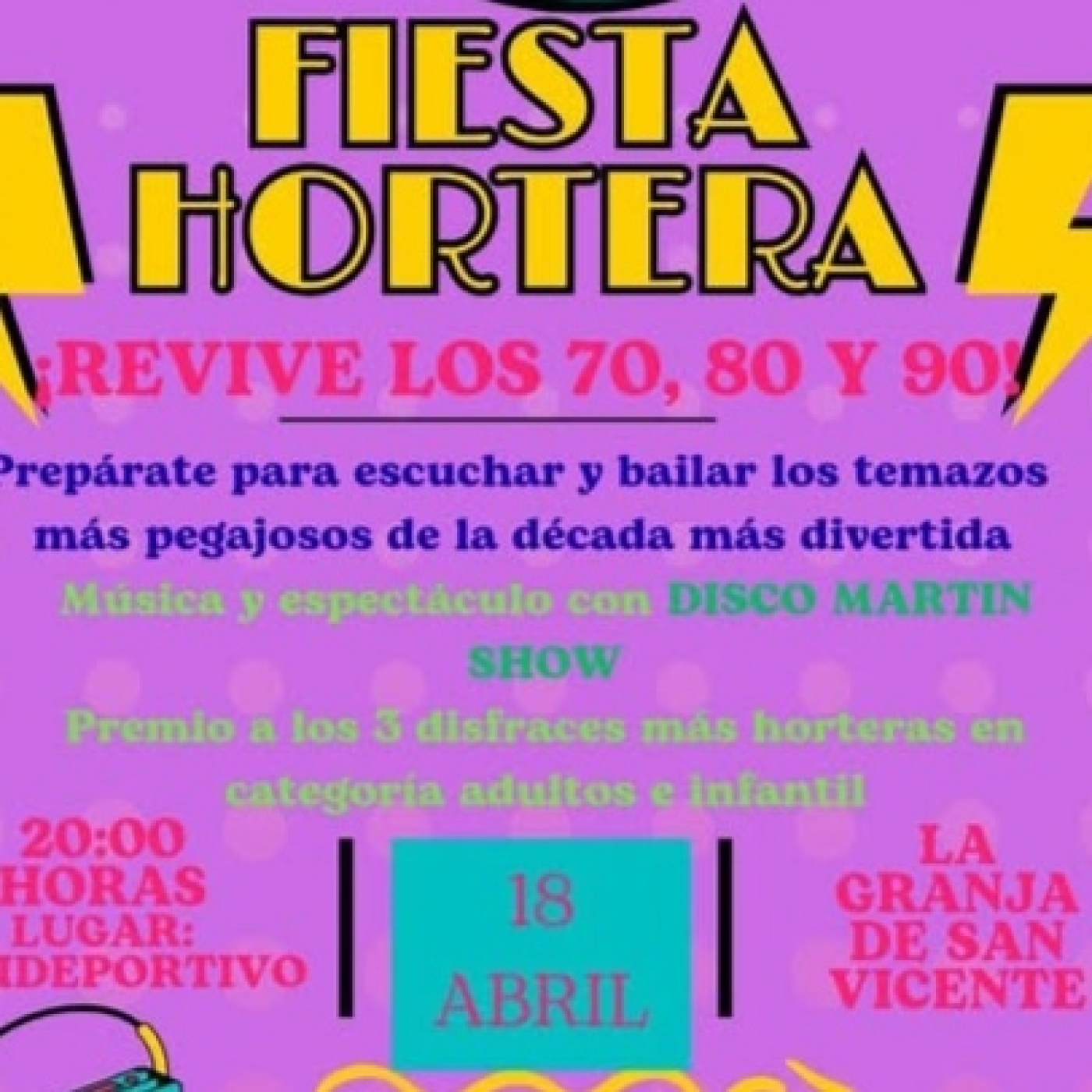 Beatriz Garrido es miembro de la comisión de Fiestas de la Granja de San Vicente que organizan la Fiesta Hortera
