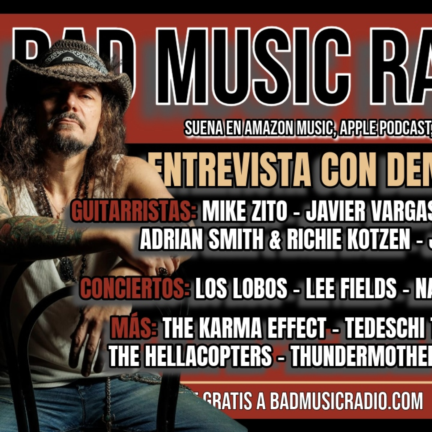 BAD MUSIC RADIO #545. ENTREVISTA CON DEMIAN DOMÍNGUEZ