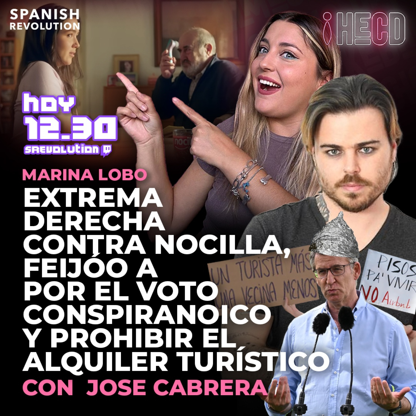 HECD! 439 Marina Lobo - La fachosfera VS app antiporno y contra el anuncio Nocilla y cosas fachas con Jose Cabrera