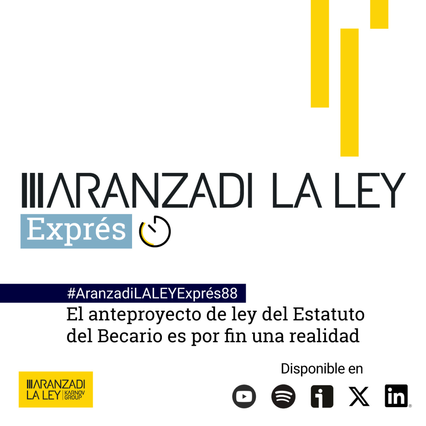 Aranzadi LA LEY Exprés: El anteproyecto de ley del Estatuto del Becario#88 episode artwork