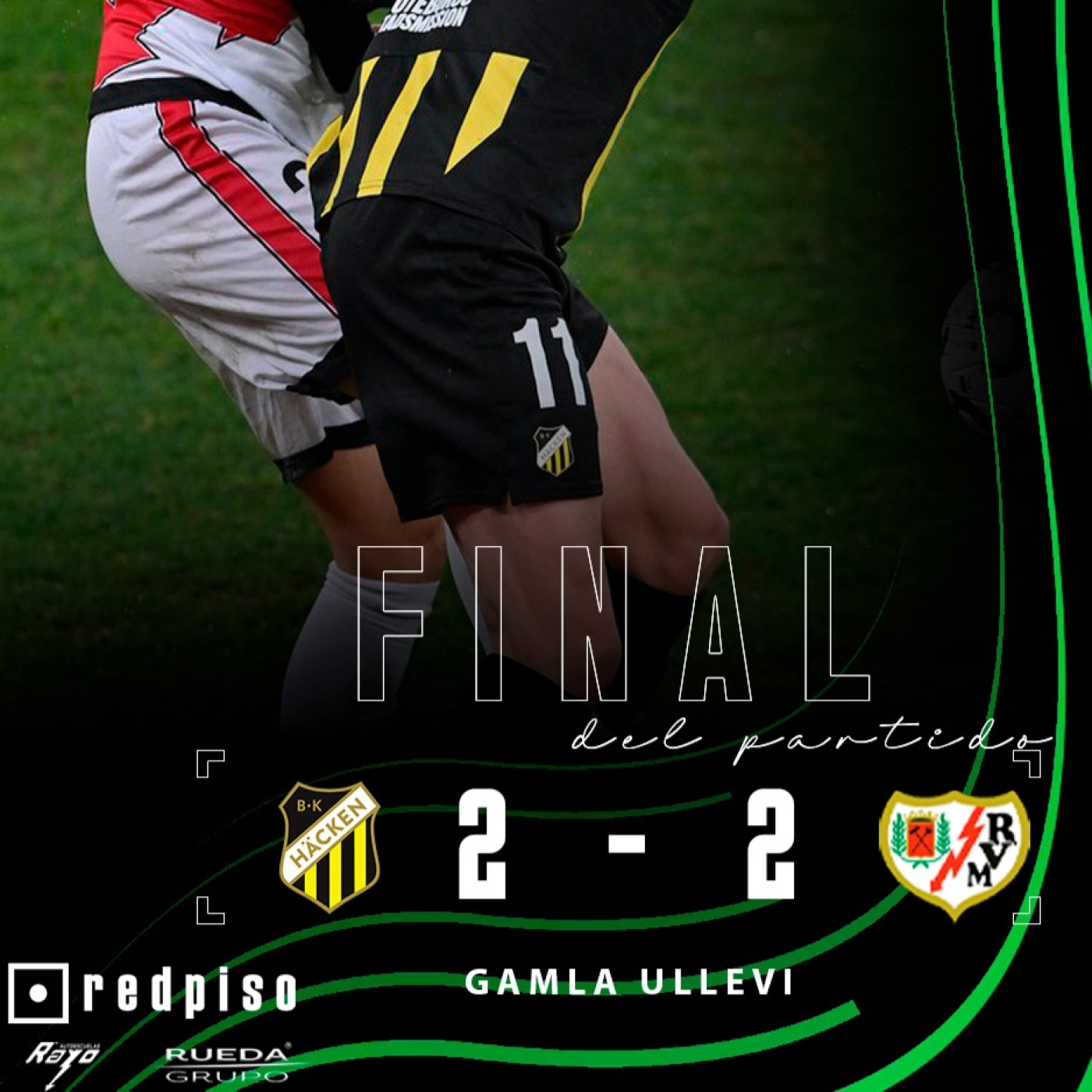 HACKEN 2 - RAYO VALLECANO 2. ¡Camino a Leipzig! Primer partido europeo lejos de Vallecas