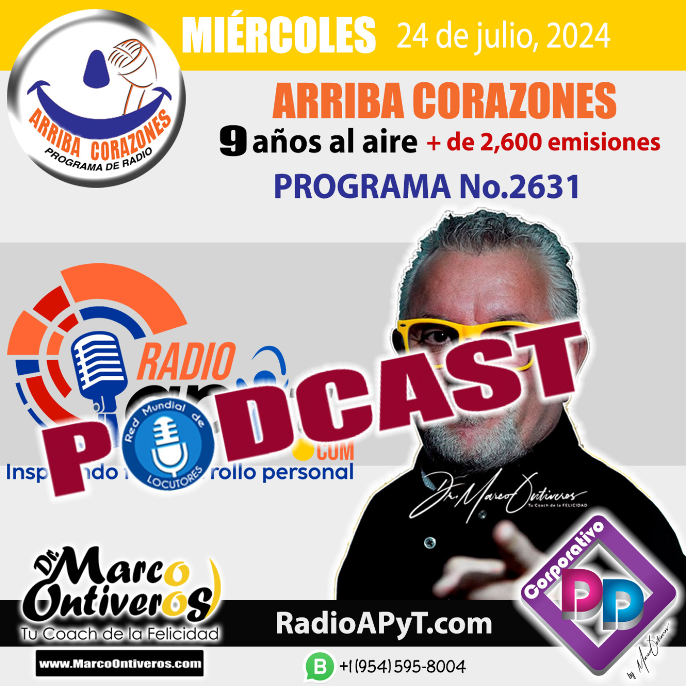 2631-arriba-corazones-2024-07-24-MIERCOLES-MesDeMiCumple-MiTop#200 episode artwork