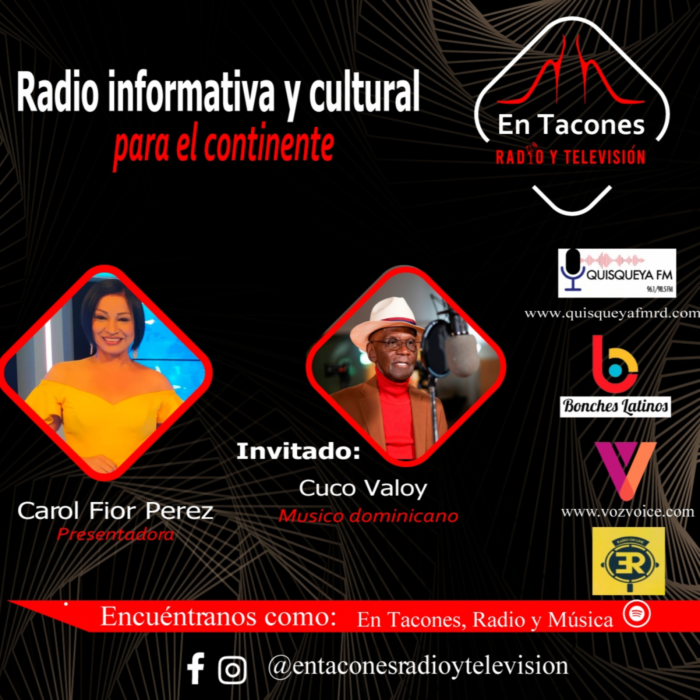 En Tacones, Radio y Música.