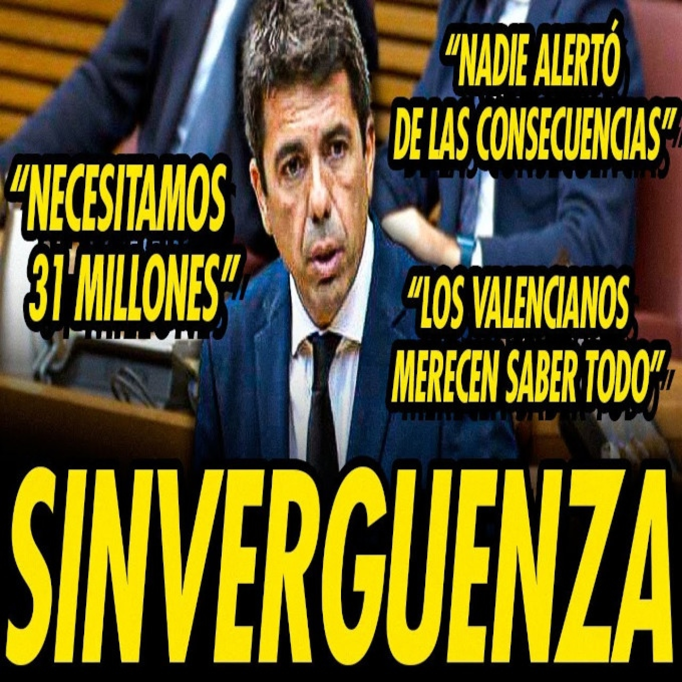 Carlos mazón en el parlamento: muchas mentiras para no renunciar