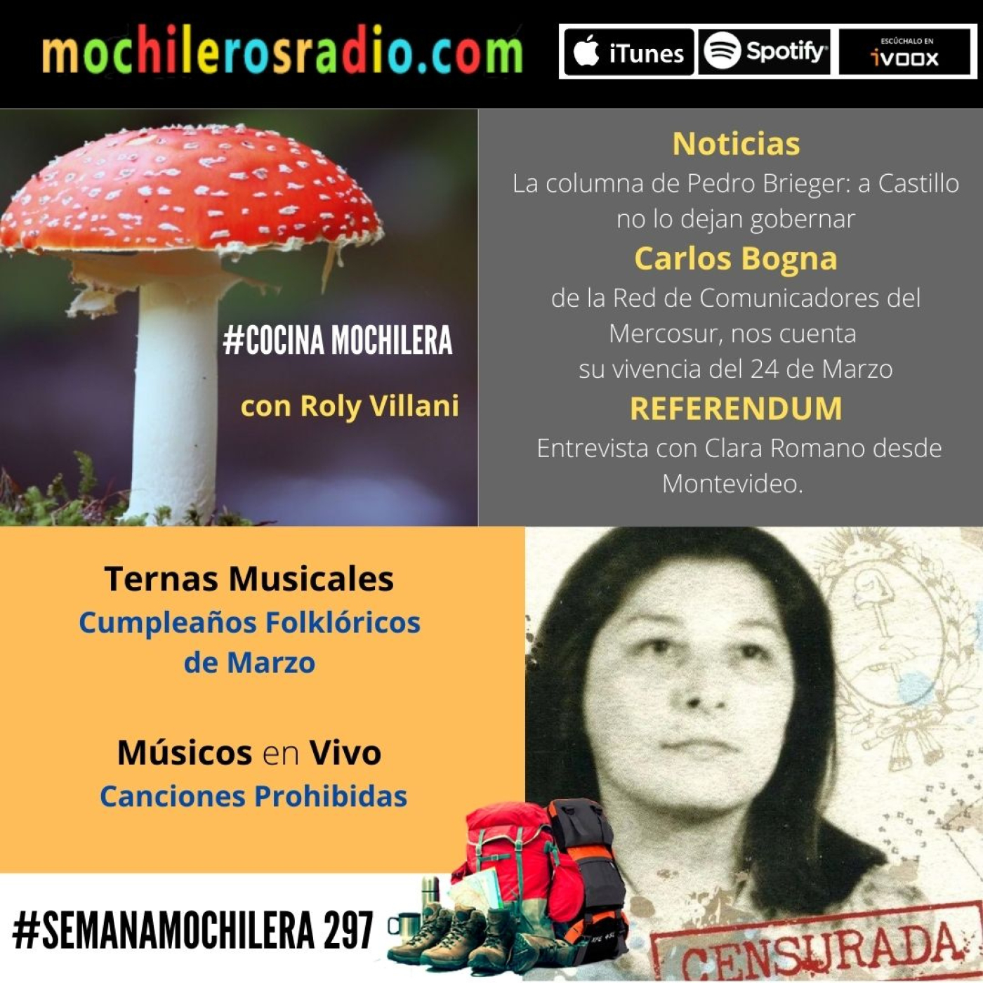 Mochileros 297 1 de Abril 2022 episode artwork