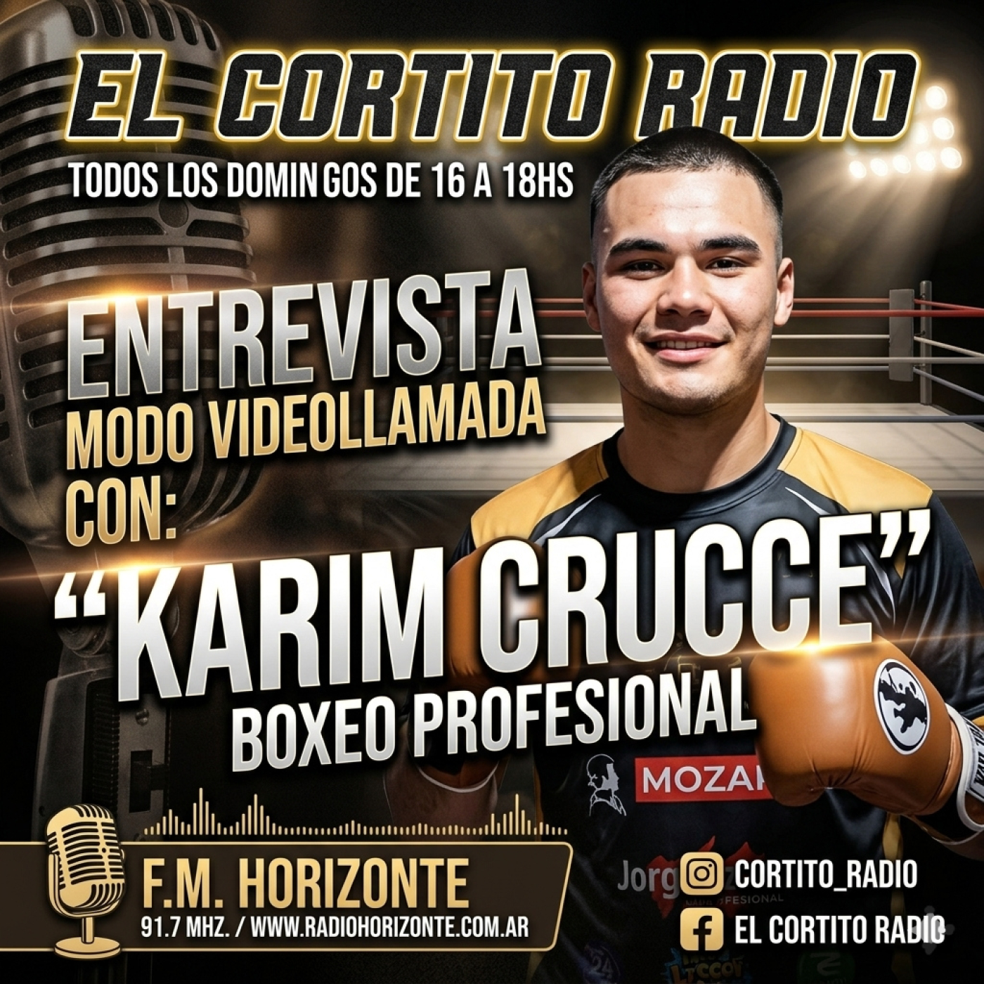 HOY ENTREVISTA MODO VIDEOLLAMADA CON "KARIM CRUCCE" BOXEADOR PROFESIONAL DE ARGENTINA. episode artwork