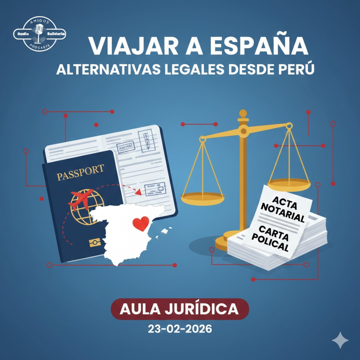 Alternativas legales para viajar a España desde Perú - Aula Jurídica (23-02-2026) episode artwork