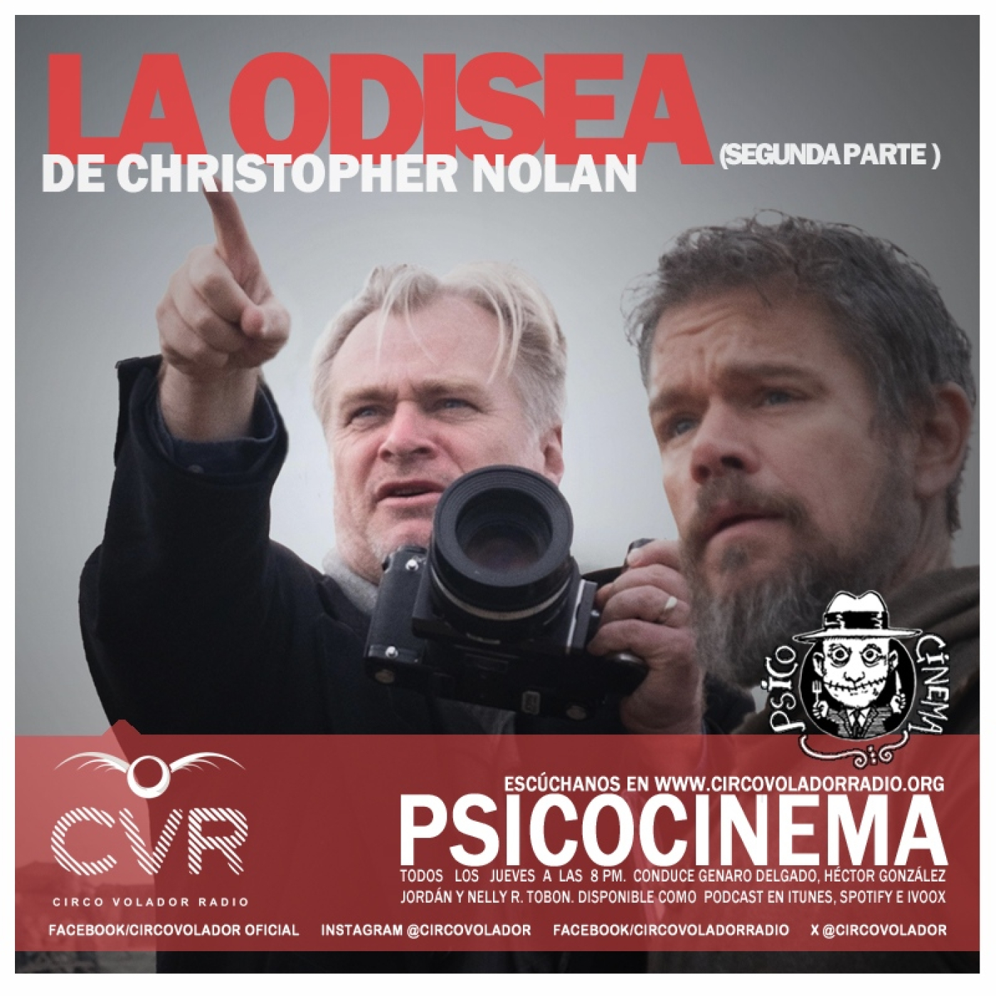 PSICOCINEMA - LA ODISEA DE CHRISTOPHER NOLAN (parte 2) - 20260813 episode artwork