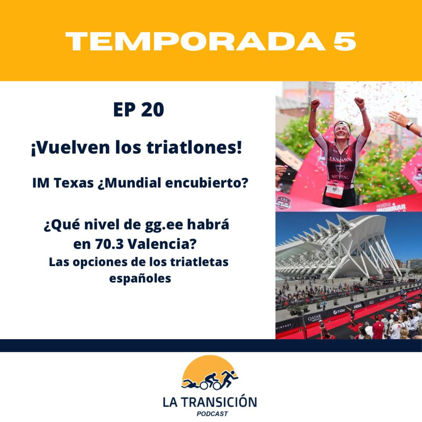 5x20. Previa de la batalla de Texas, Valencia y muchos triatlón. episode artwork