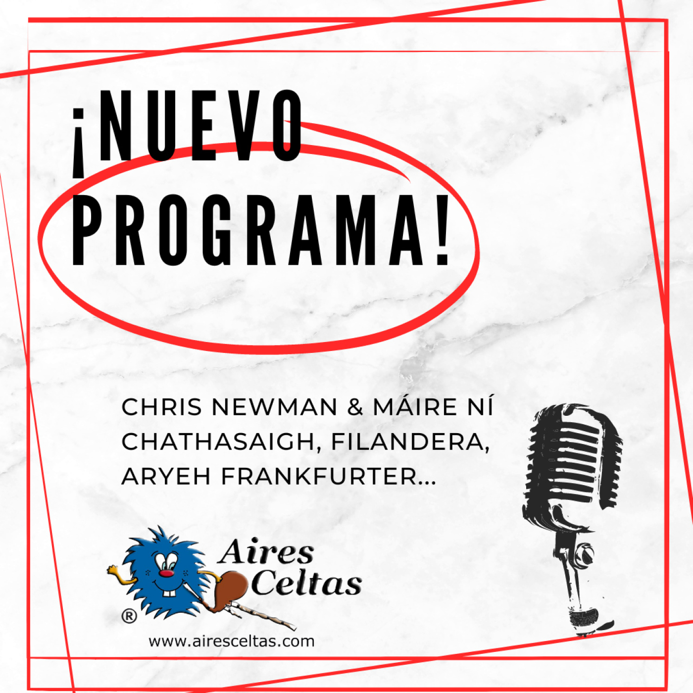 Aires Celtas 21-06-2024 - CHRIS NEWMAN & MÁIRE NÍ CHATHASAIGH, FILANDERA, ARYEH FRANKFURTER episode artwork