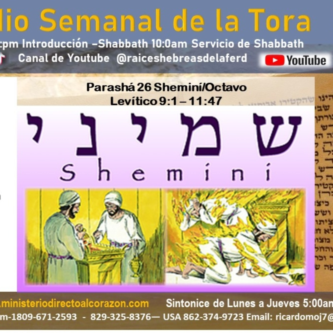 AUDIO DE LA PARASHA 26 SHEMINI episode artwork