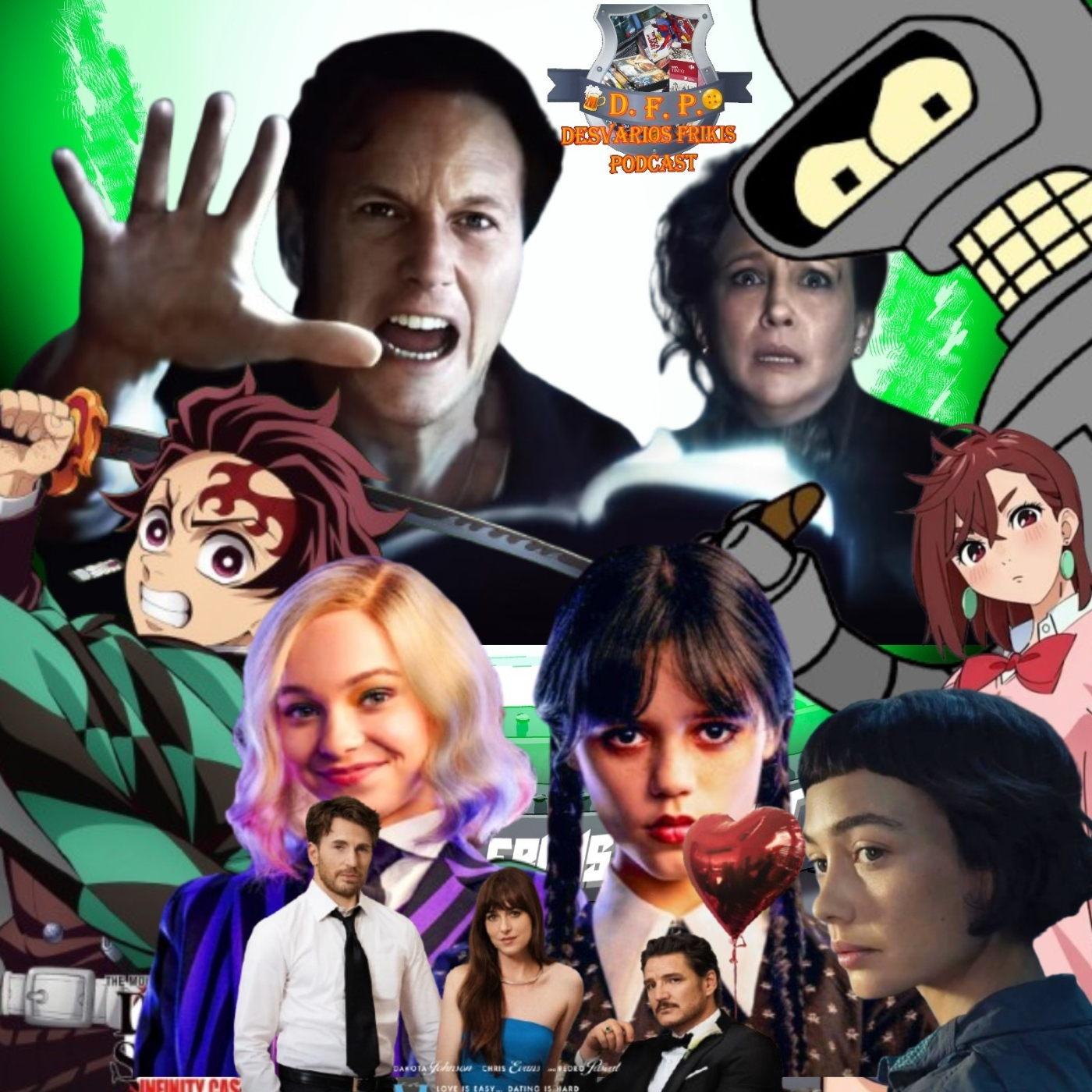 Desvaríos Frikis Críticas 105 EXPEDIENTE WARREN, KIMETSU NO YAIBA, MIÉRCOLES 2, ALIEN EARTH, DANDADAN 2, Futurama y más episode artwork