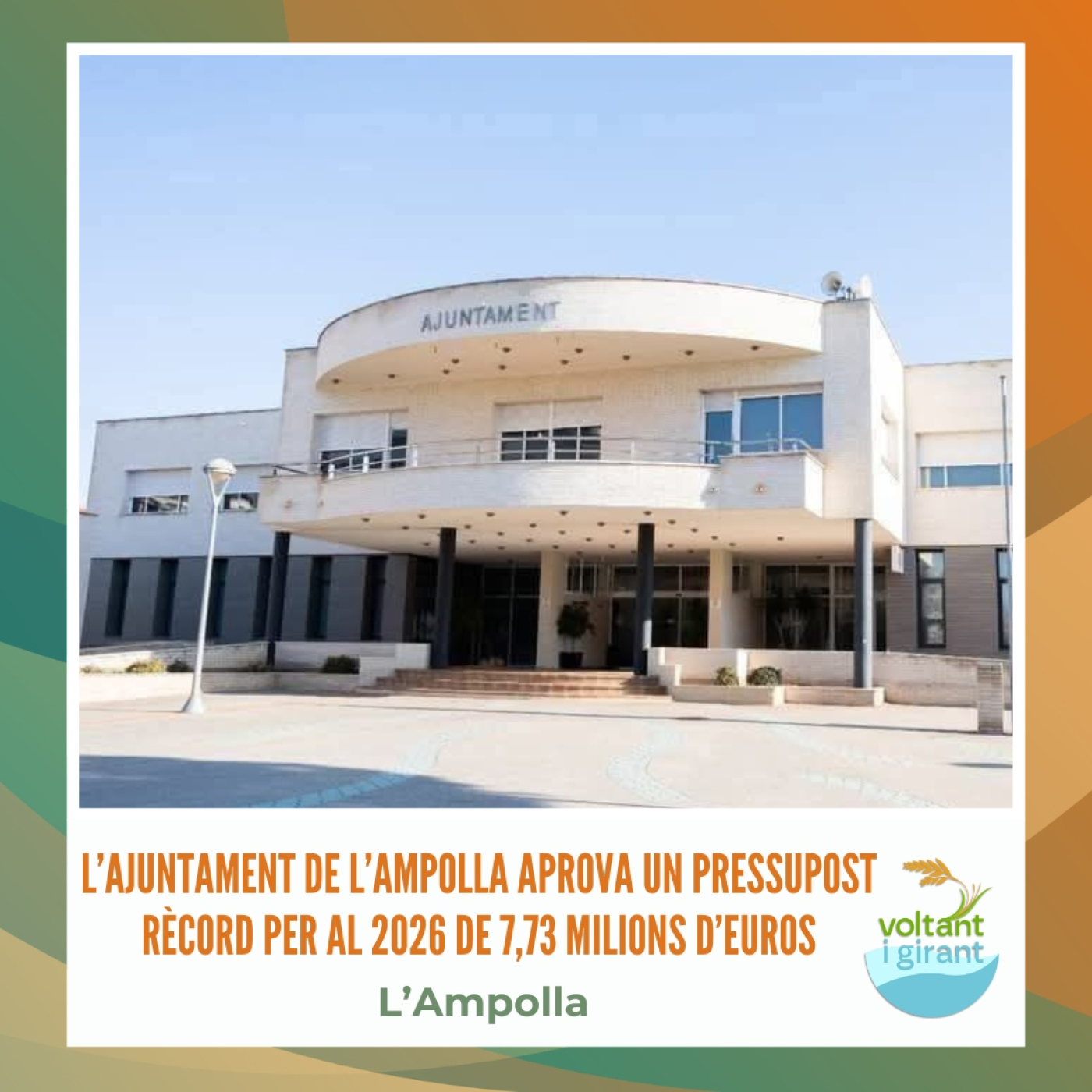 L’Ajuntament de l’Ampolla aprova un pressupost rècord per al 2026 de 7,73 milions d’euros episode artwork