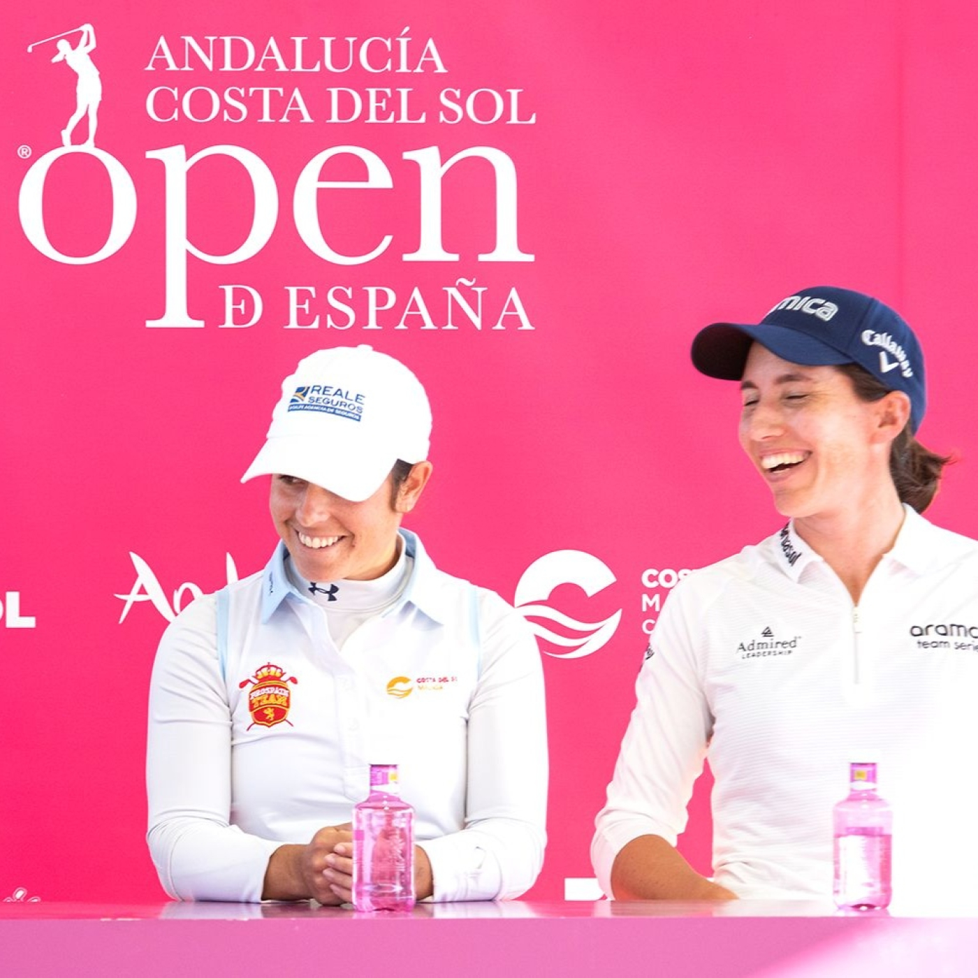 Rueda de prensa deAzahara Muñoz, Carlota Ciganda y Ana Pelaez en el Andalucía Costa del Sol Open de España 2022
