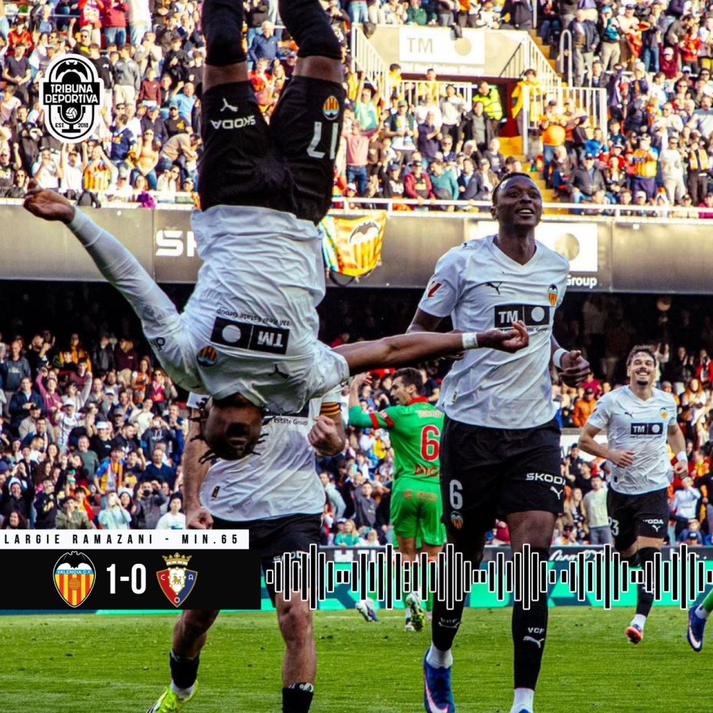 GOL | Largie Ramazani Valencia CF 1 - 0 CA Osasuna J26