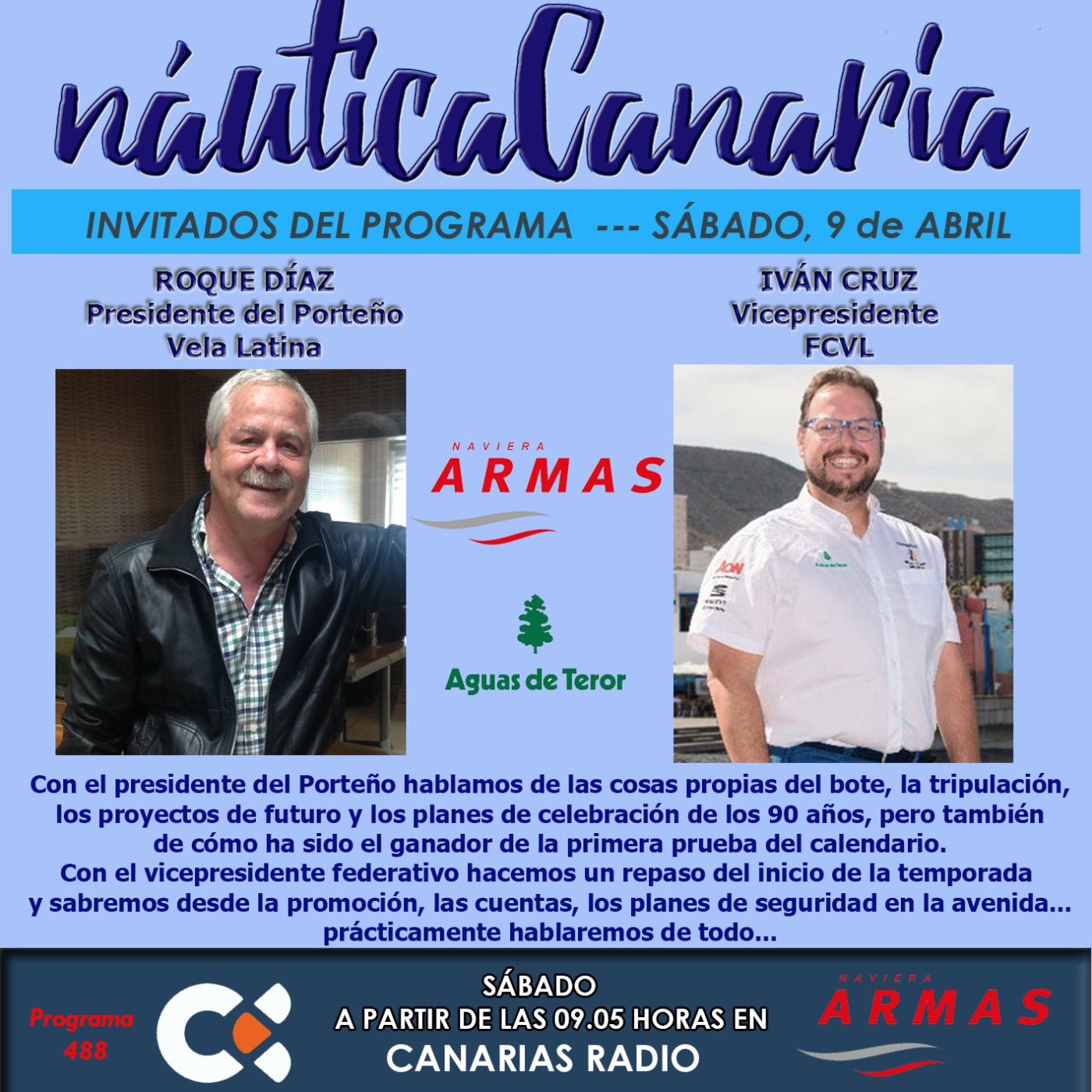 Náutica Canaria Radio.- Programa 553.- Pedro Robayna y Yoel Hernández.- Canarias Radio 4marzo23