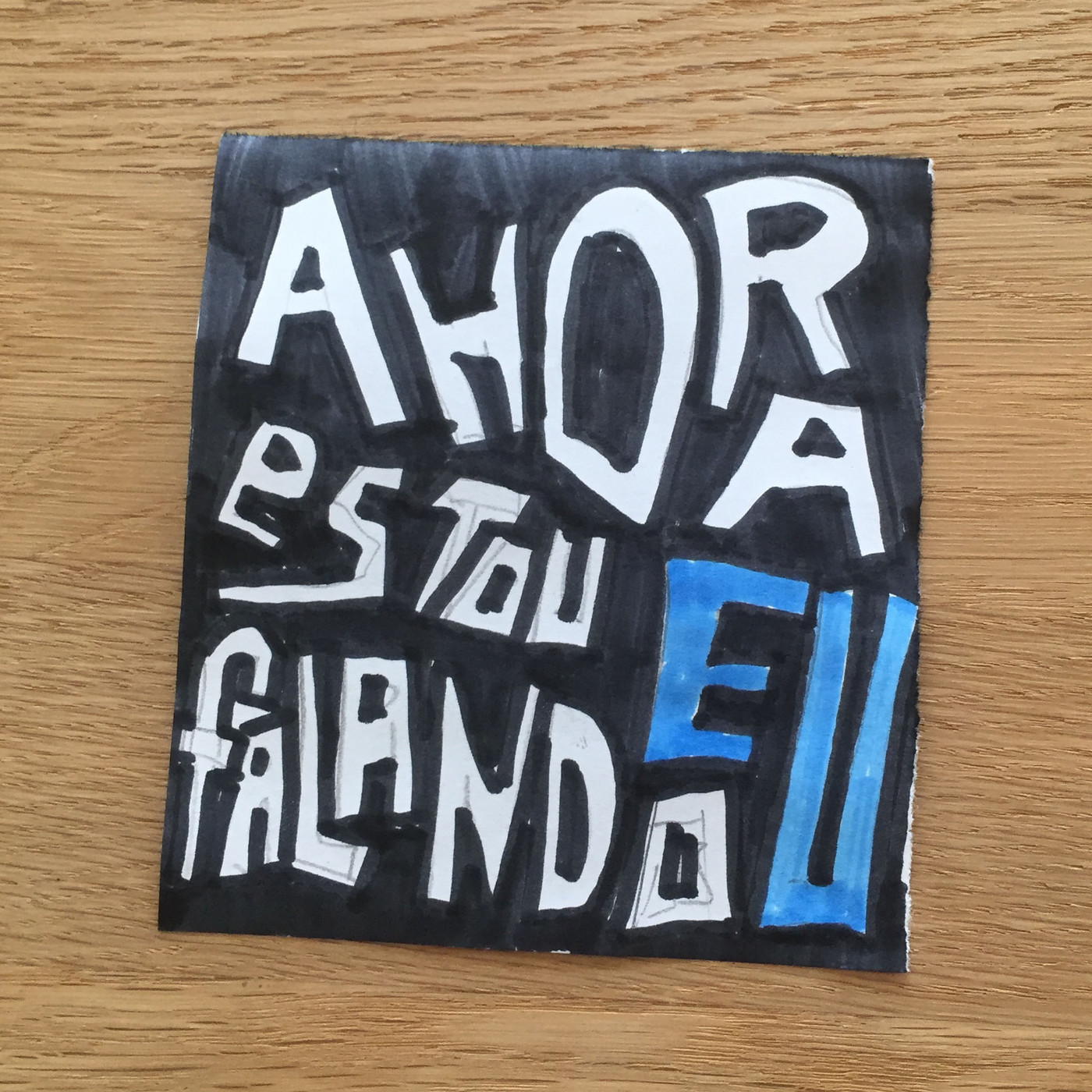 Ahora estou falando EU