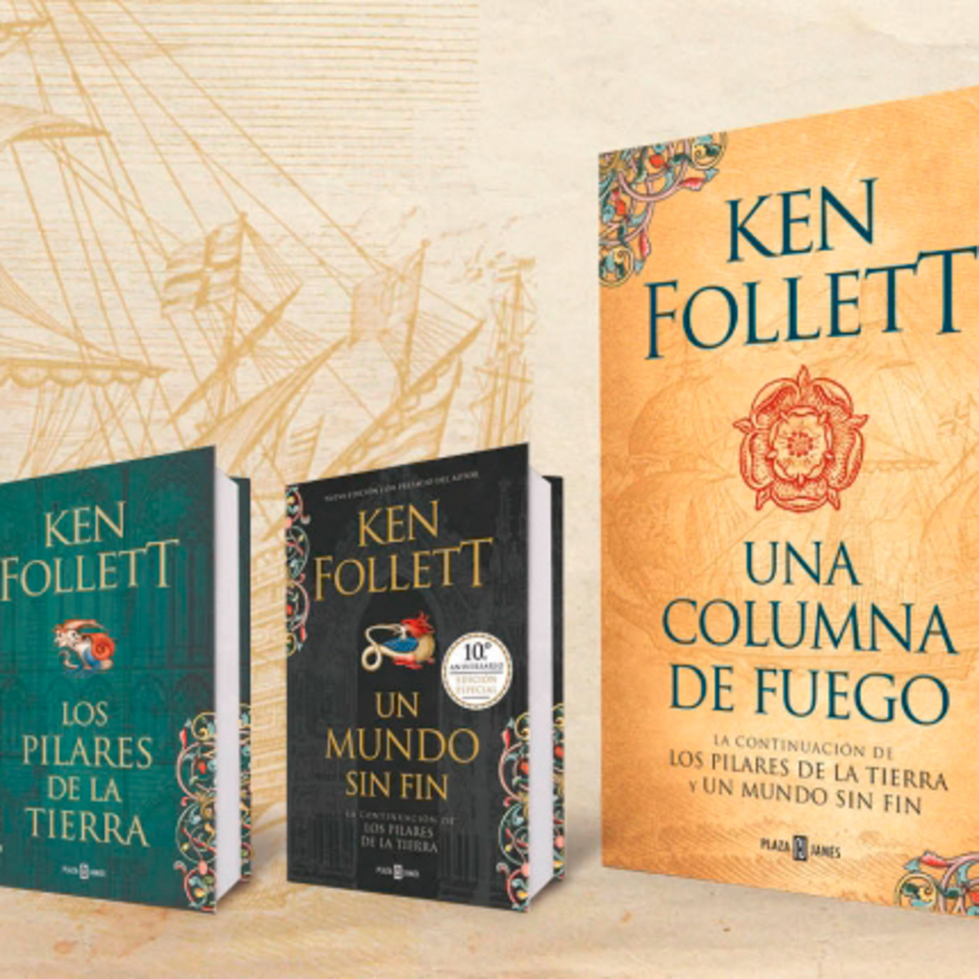 Trilogia los pilares de la tierra orden ▷ los libros de Ken Follett