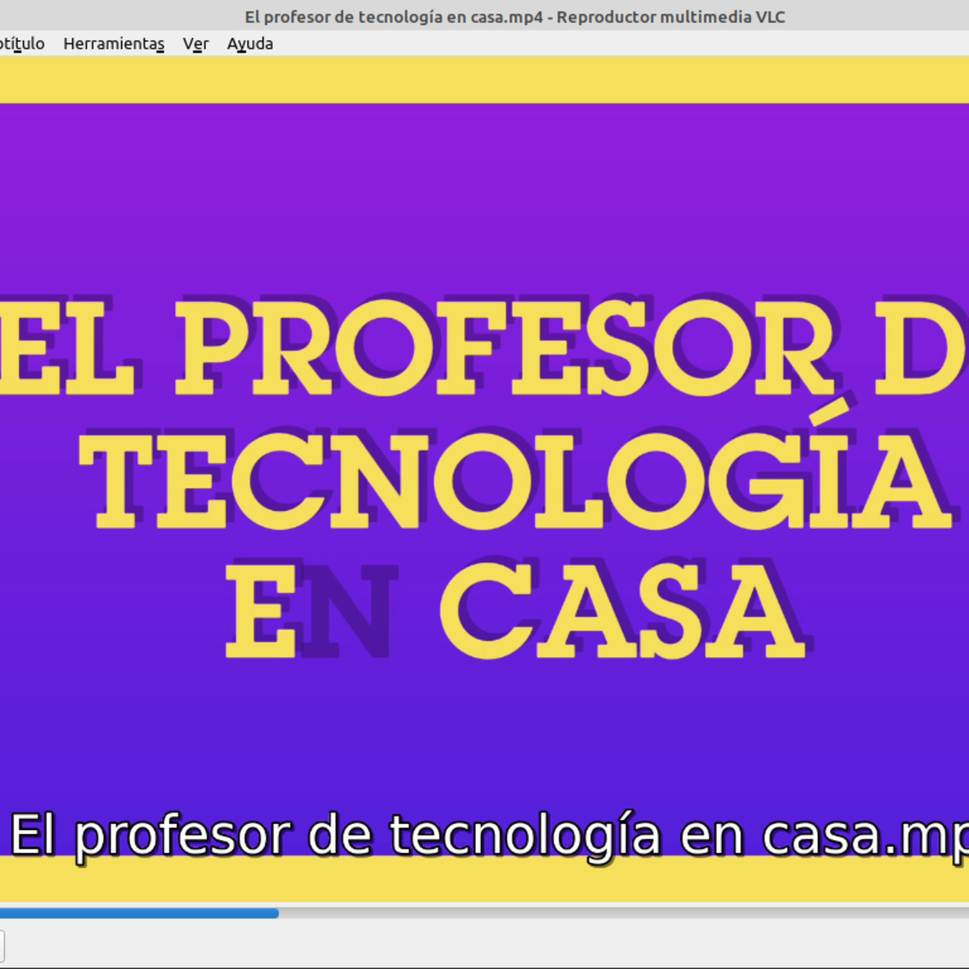 El profesor de Tecnología en casa