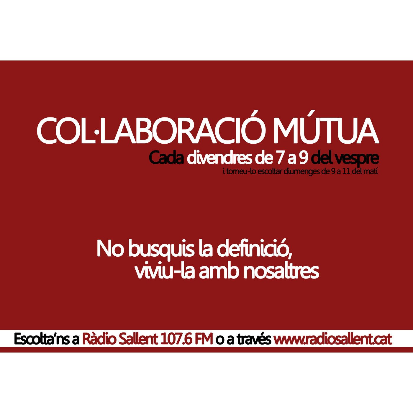 Col·laboració Mútua (28-03-14): 100 programes; entrevista Beth Rodergas