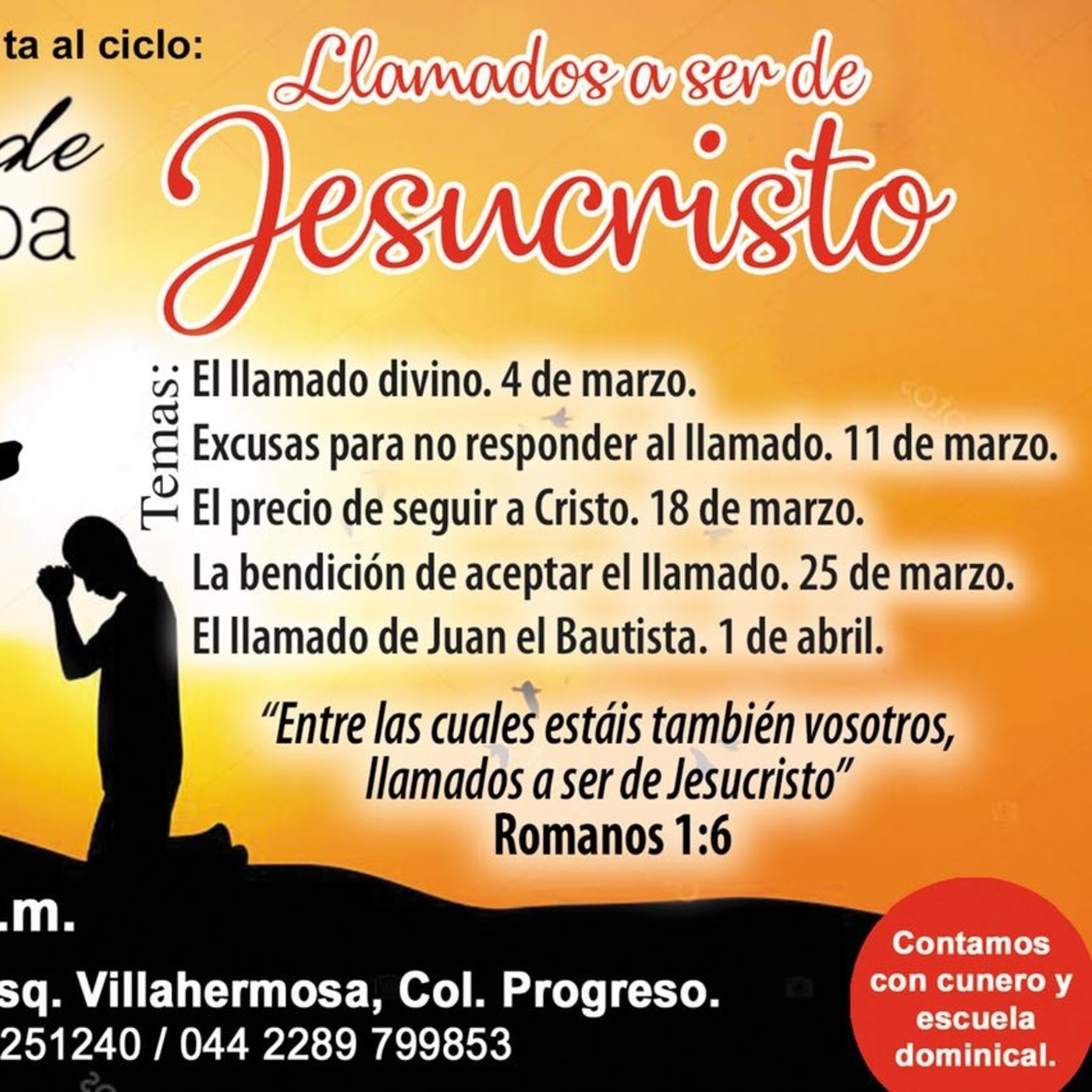 LLAMADOS A SER DE JESUCRISTO