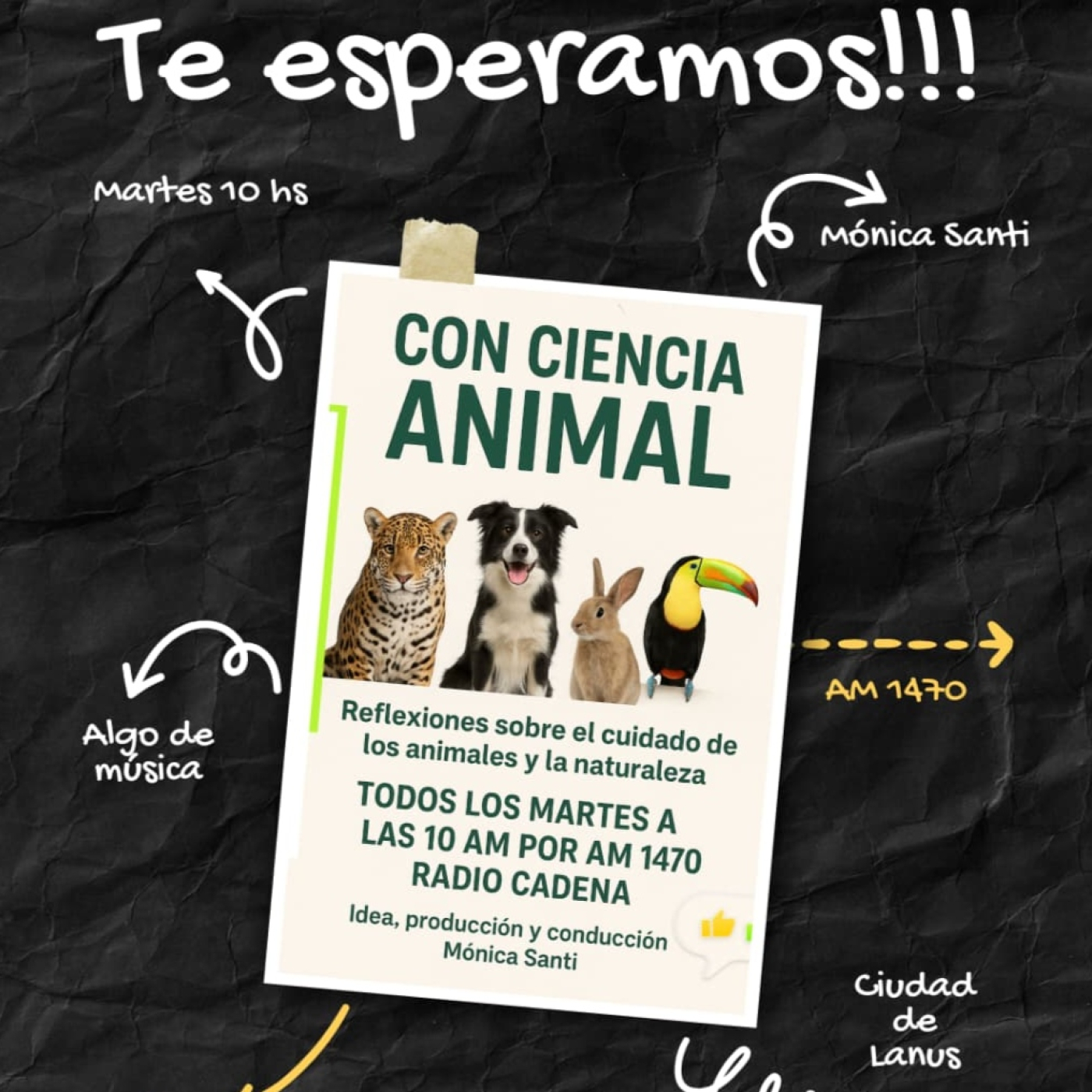 Con Ciencia Animal - AM 1470 Radio Cadena podcast artwork